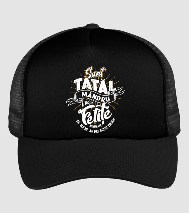 Sunt tatăl mândru a două fetițe minunate - da, ele mi-au dat acest tricou model negru pe tricou