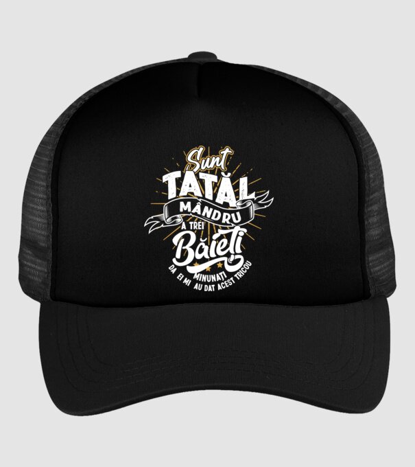 Sunt tatăl mândru a trei băieți minunați - da, ei mi-au dat acest tricou model negru pe tricou