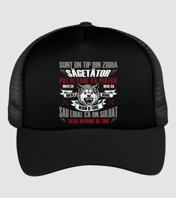 Sunt un tip din zodia Săgetător model negru pe tricou