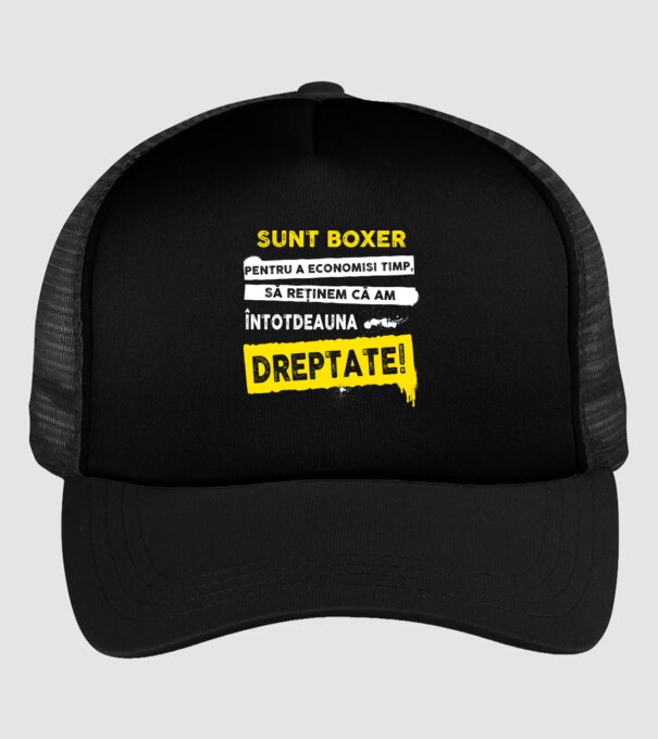 sunt boxer - pentru a economisi timp, să reținem că am întotdeauna dreptate model negru pe tricou