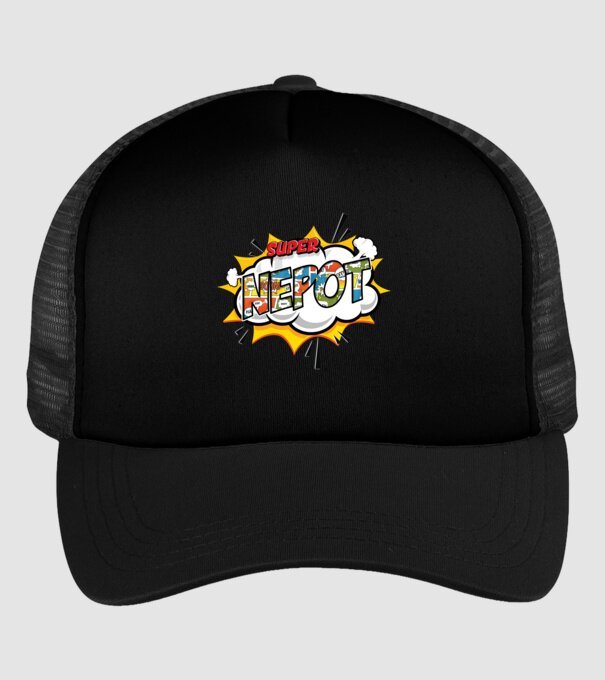 Super Nepot model negru pe tricou