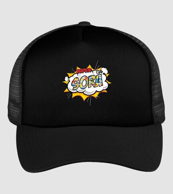 Super Soră model negru pe tricou