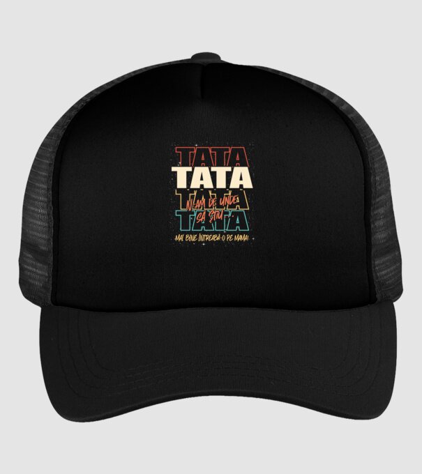 Tata N-am de unde să știu model negru pe tricou