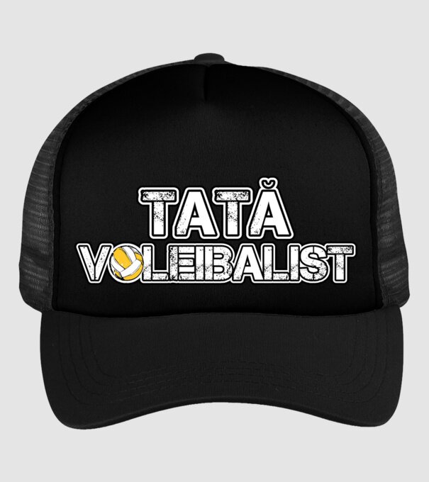 tată voleibalist model negru pe tricou