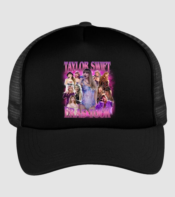 Taylor Swift ERAS bootleg 01 model negru pe tricou