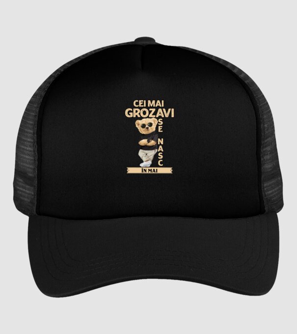 Teddy cel cool Mai model negru pe tricou