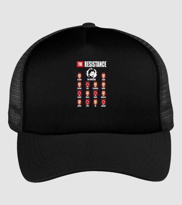 the resistance la casa de papel model negru pe tricou