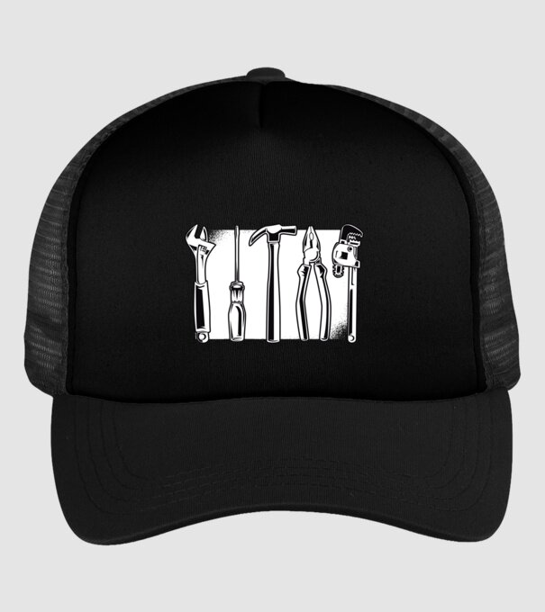 Tools model negru pe tricou