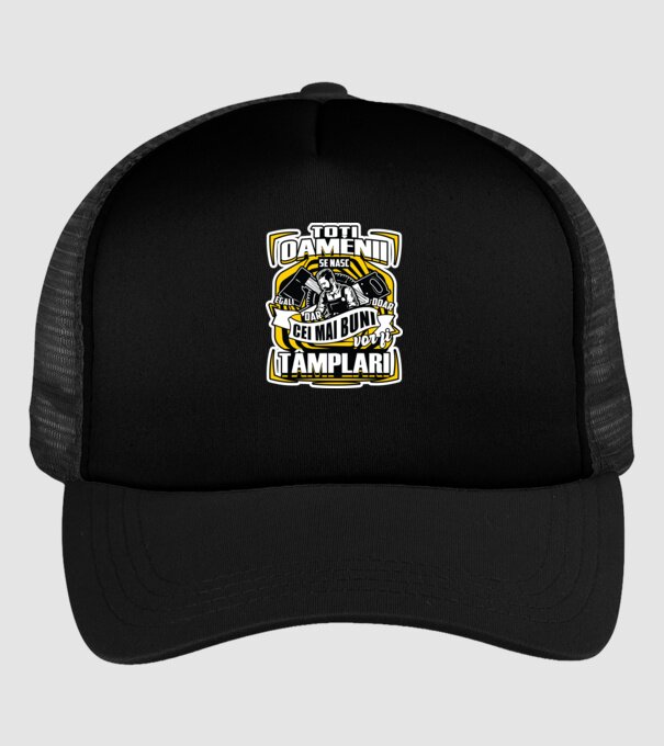 Toți oamenii tâmplari model negru pe tricou