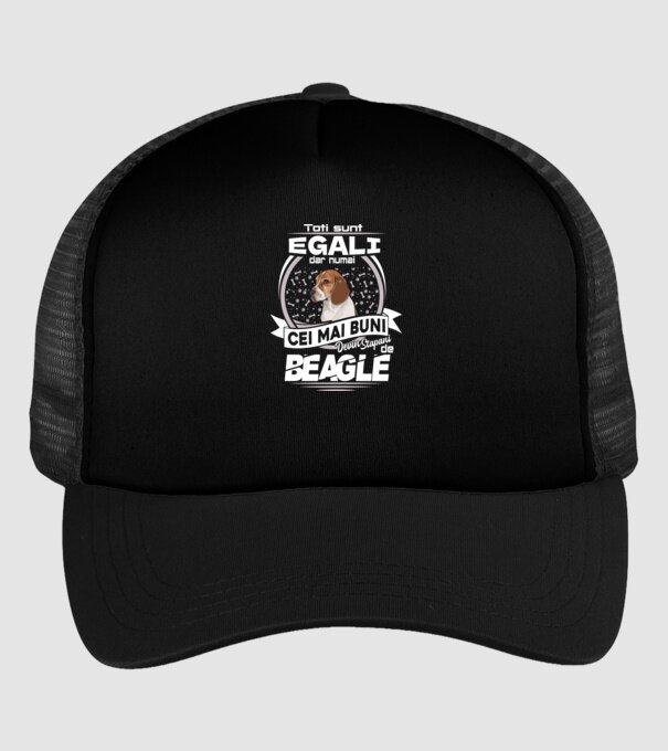 Toți sunt egali, dar numai cei mai buni devin stăpâni de Beagle lght model negru pe tricou