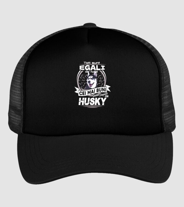 Toți sunt egali, dar numai cei mai buni devin stăpâni de husky lght model negru pe tricou