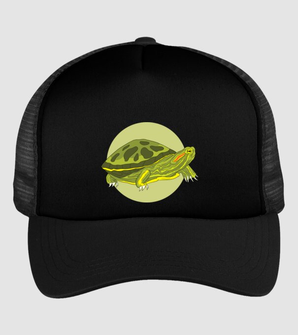 Turtle model negru pe tricou
