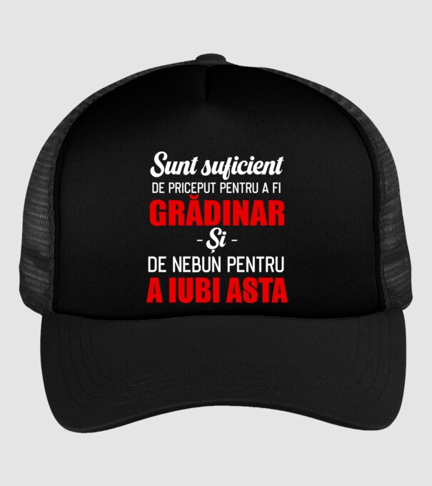 sunt suficient de priceput pentru a fi un super grădinar și suficient de nebun pentru a iubi asta model negru pe tricou