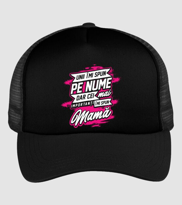 Unii îmi spun pe nume, dar cei mai importanți îmi spun mamă model negru pe tricou