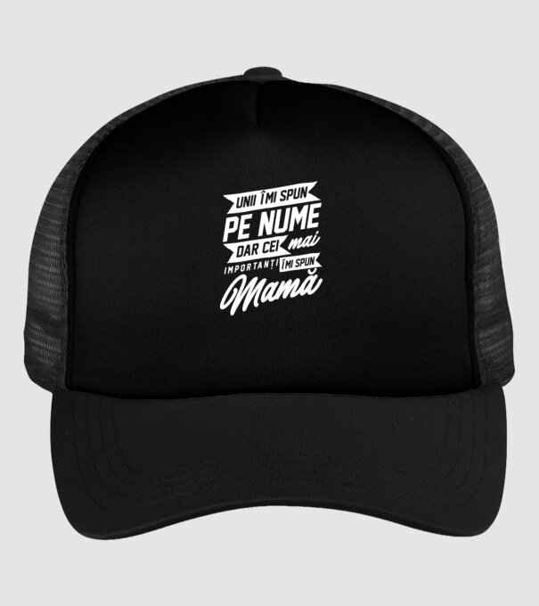 Unii îmi spun pe nume, dar cei mai importanți îmi spun mamă model negru pe tricou