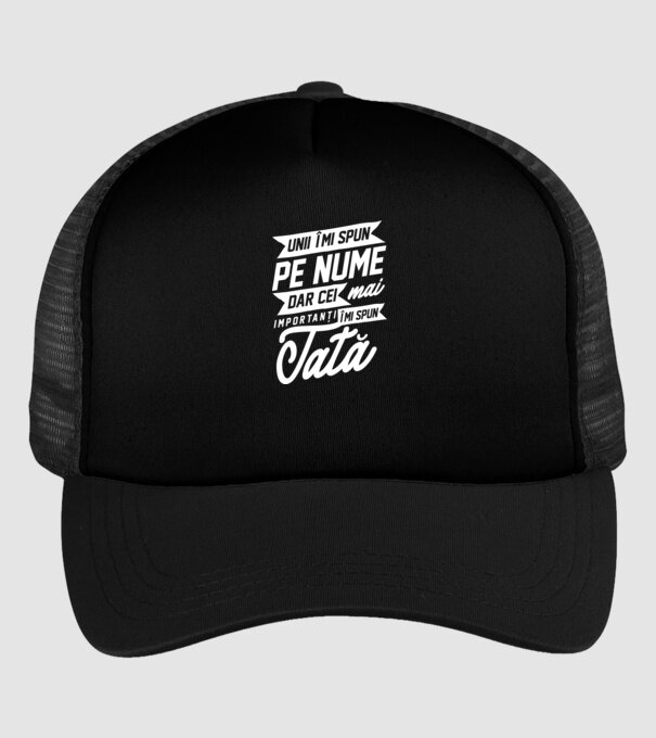 Unii îmi spun pe nume, dar cei mai importanți îmi spun tată model negru pe tricou