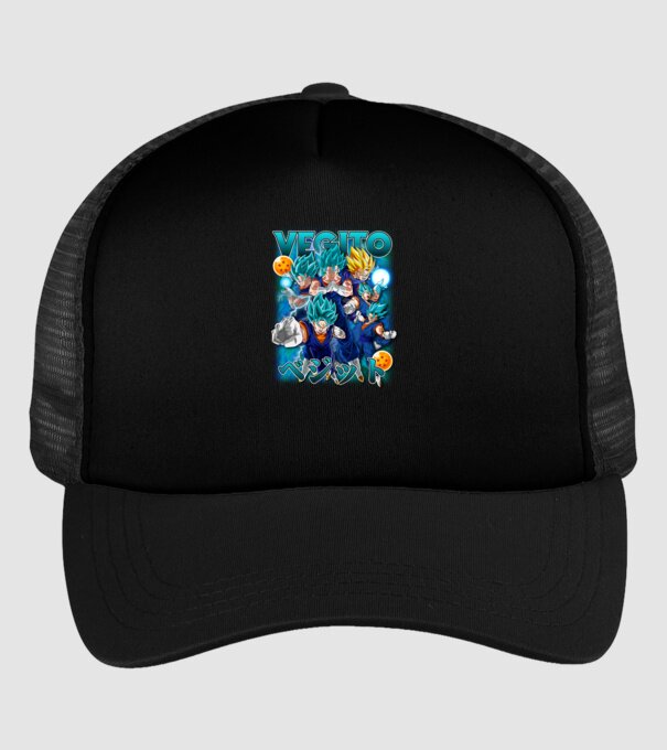 vegito dragonball model negru pe tricou