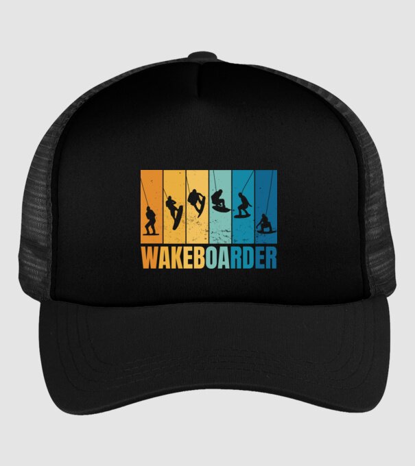 Wakeboard model negru pe tricou