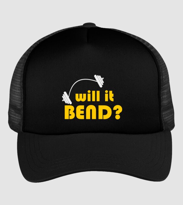 Will it bend model negru pe tricou