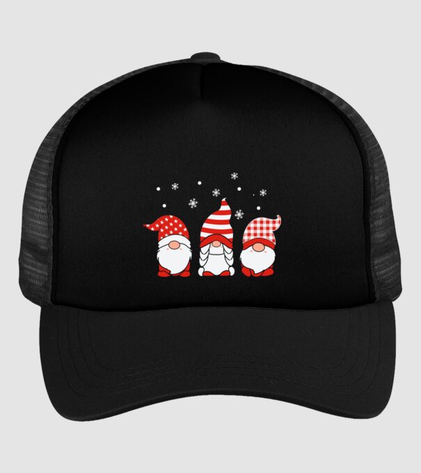 Xmas gnomes model negru pe tricou