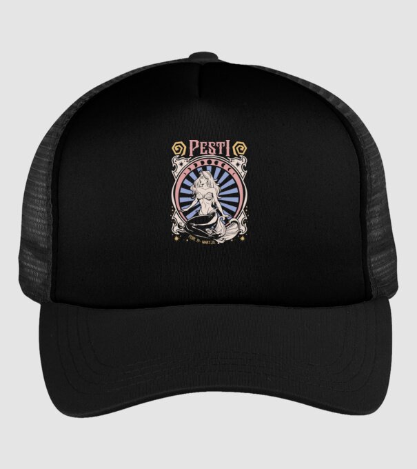 Zodiac Vintage PEȘTI model negru pe tricou