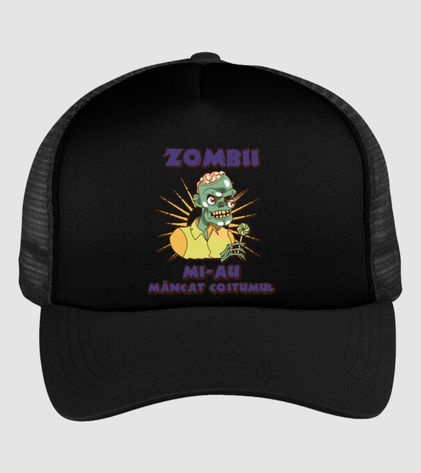 Zombii mi-au mâncat costumul model negru pe tricou