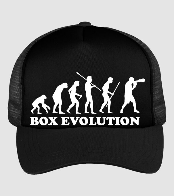 Box evolution model negru pe tricou