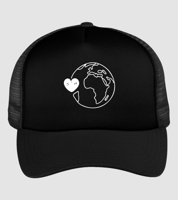 EarthLogo model negru pe tricou