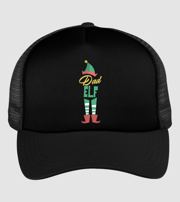 Elf family dad model negru pe tricou
