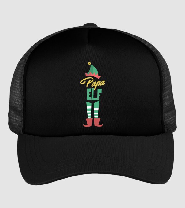 Elf family bunic model negru pe tricou