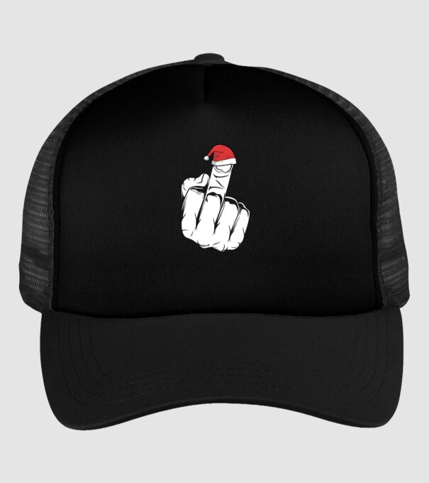 f u christmas model negru pe tricou