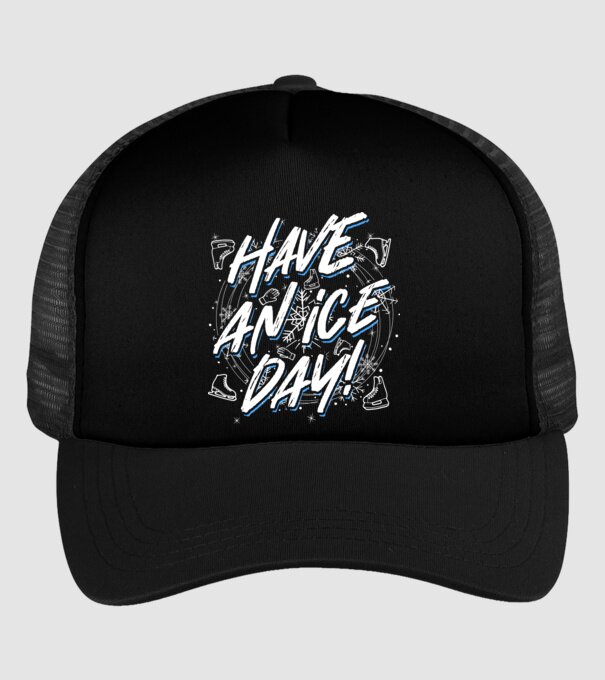 Have an ice day model negru pe tricou