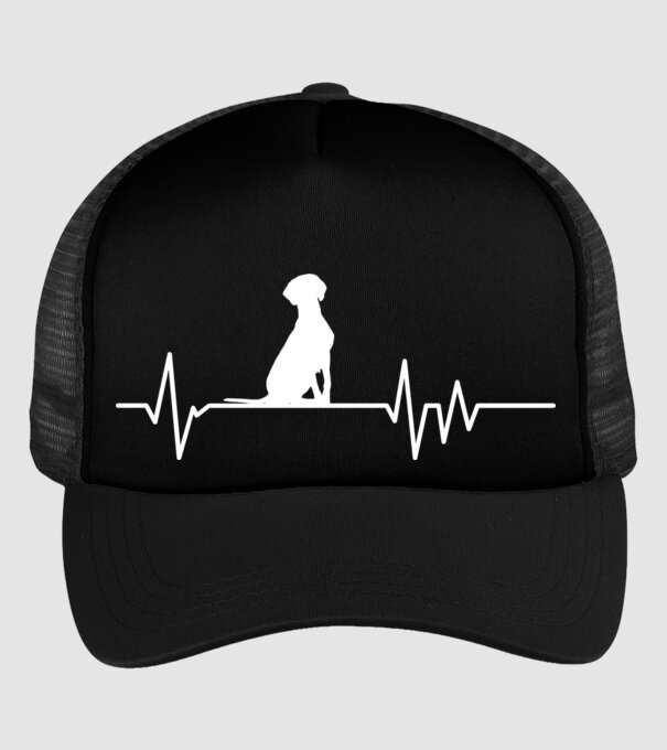 Heartbeat silueta Vijla model negru pe tricou
