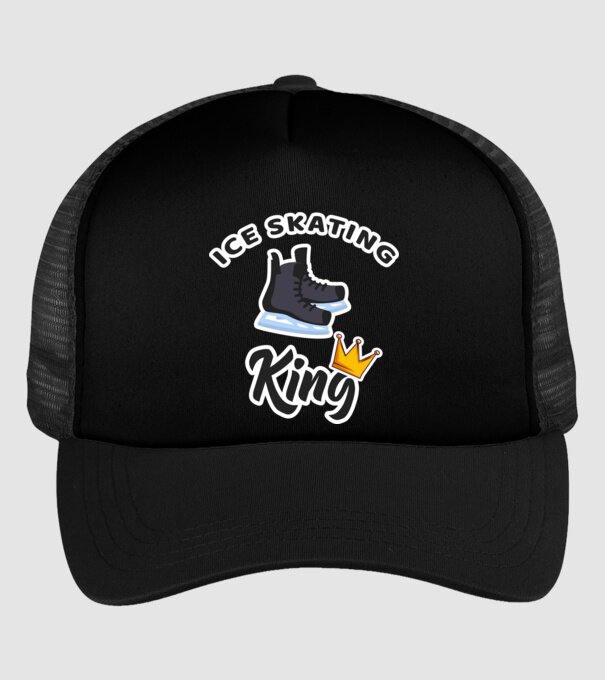 Ice skatin King model negru pe tricou