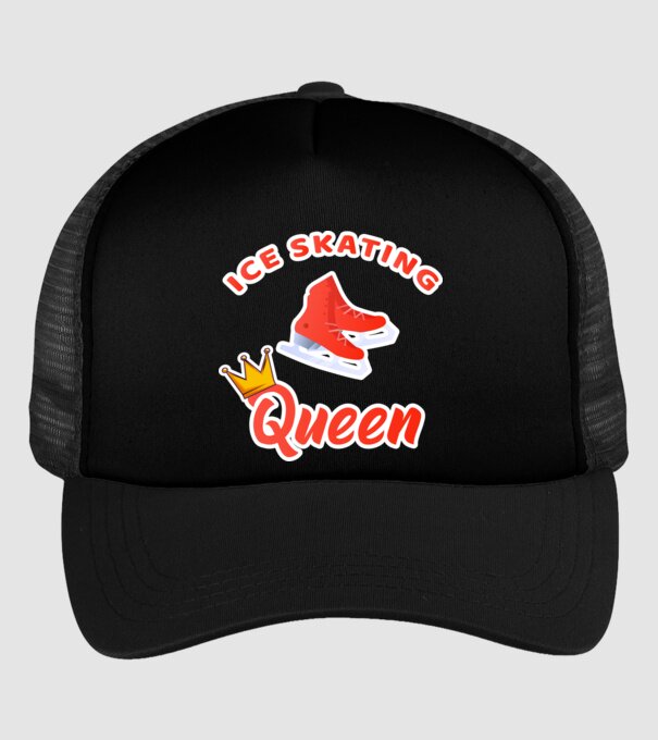 Ice skatin Queen model negru pe tricou