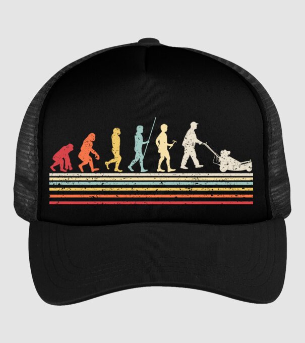 Evoluție Grădinar model negru pe tricou