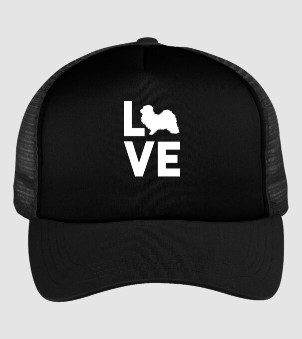 LOVE Havanese model negru pe tricou