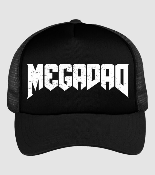 Megadad model negru pe tricou