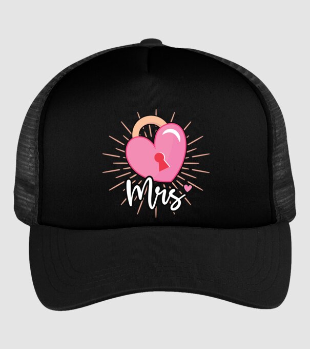 Mrs key to the heart model negru pe tricou