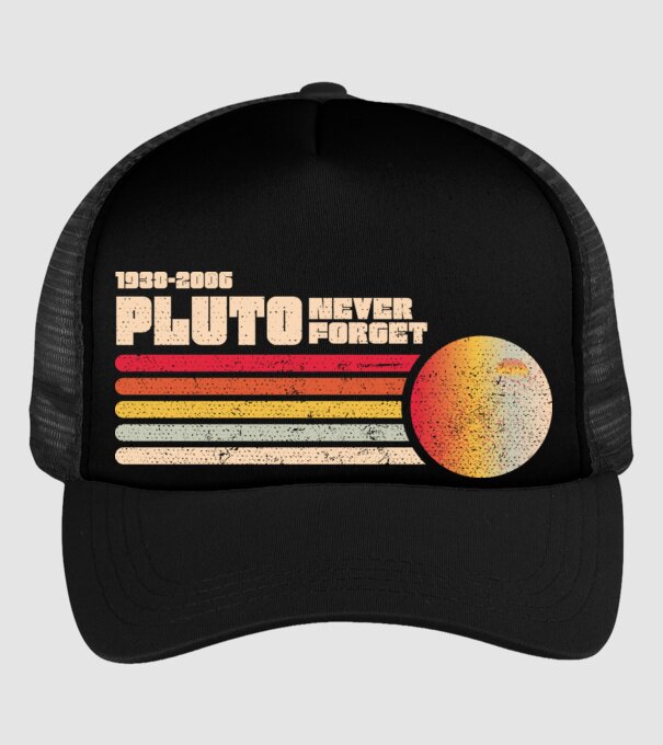 pluto model negru pe tricou
