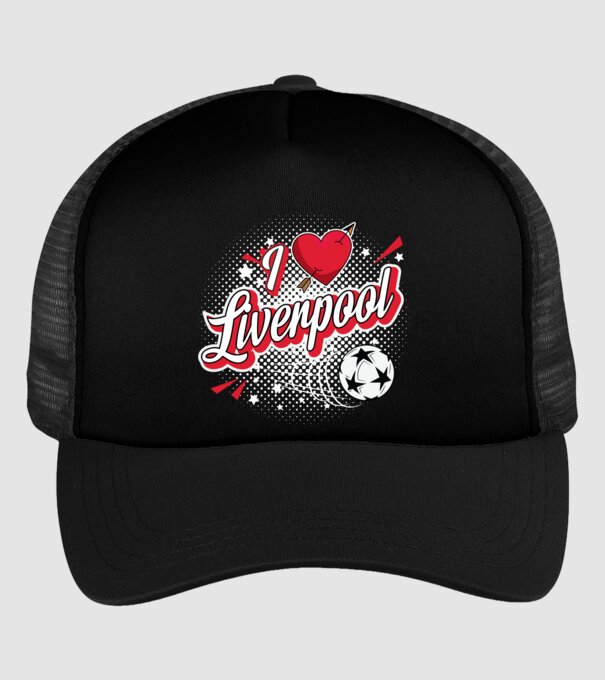 Popart Liverpool model negru pe tricou