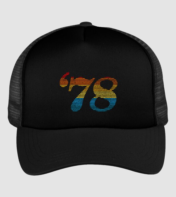 Retro Birthday 1978 model negru pe tricou