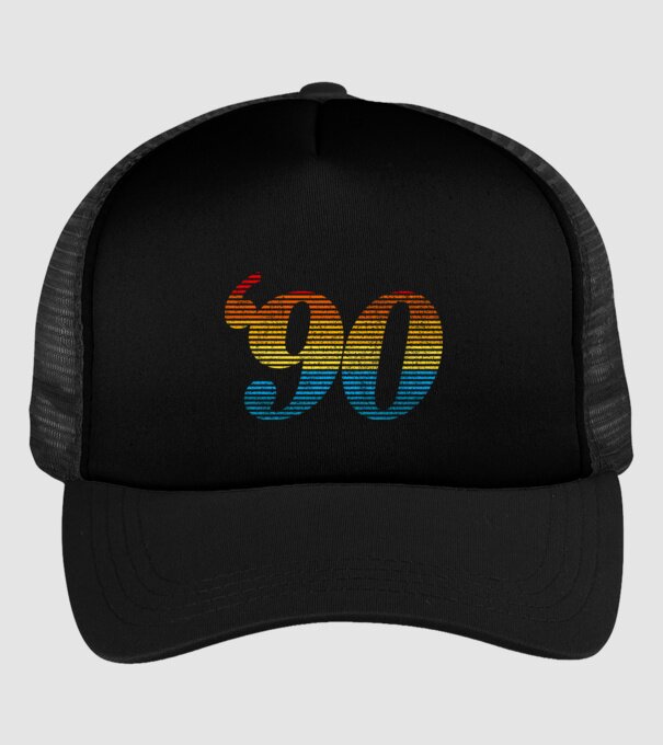 Retro Birthday 1990 model negru pe tricou