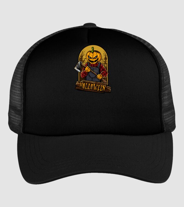 Scary halloween model negru pe tricou