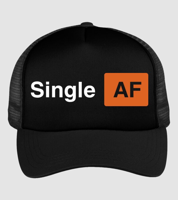 Single AF model negru pe tricou