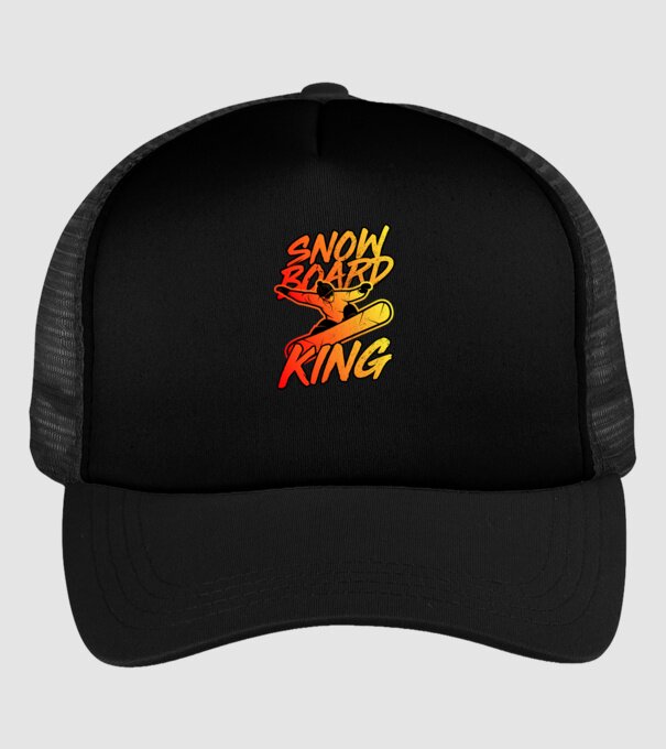 snowboard king model negru pe tricou