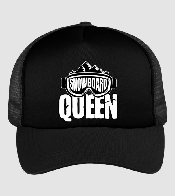 snowboard queen 01 model negru pe tricou
