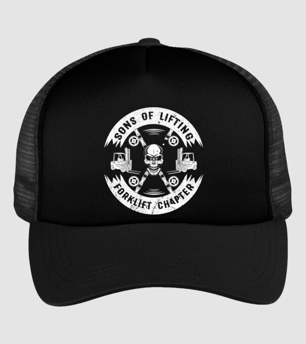 SONS OF LIFTING model negru pe tricou