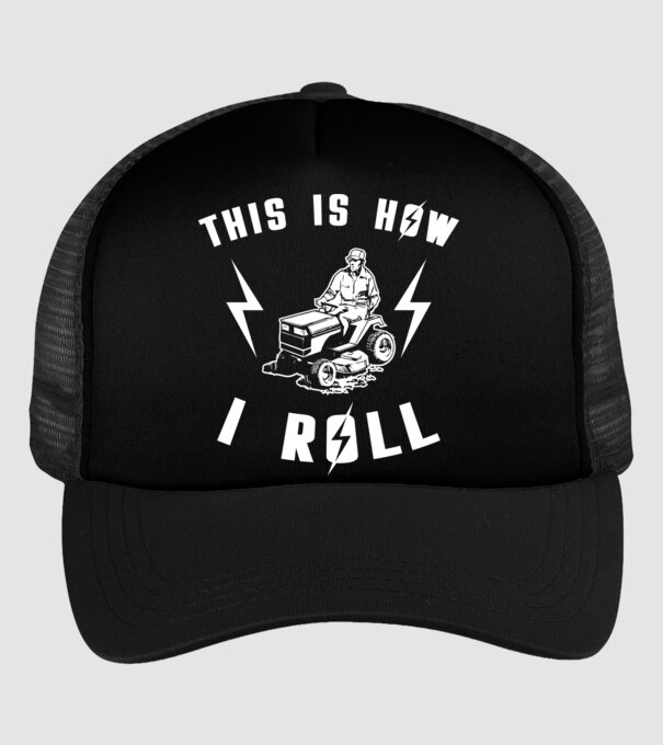 This is how i roll model negru pe tricou