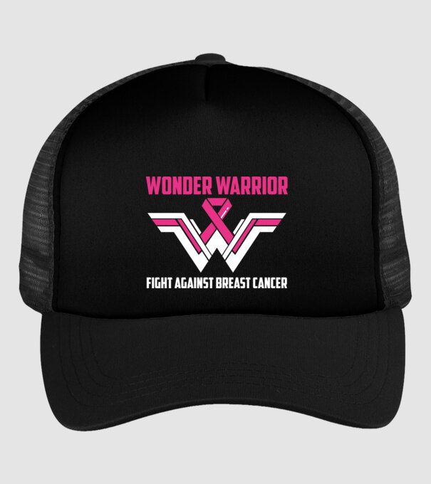 WONDER WARRIOR model negru pe tricou